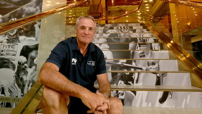 2019 Tour Down Under Race Director Mike Turtur poses for a photograph following a press conference in Adelaide, Monday, January 21, 2019. (AAP Image/Kelly Barnes) NO ARCHIVING