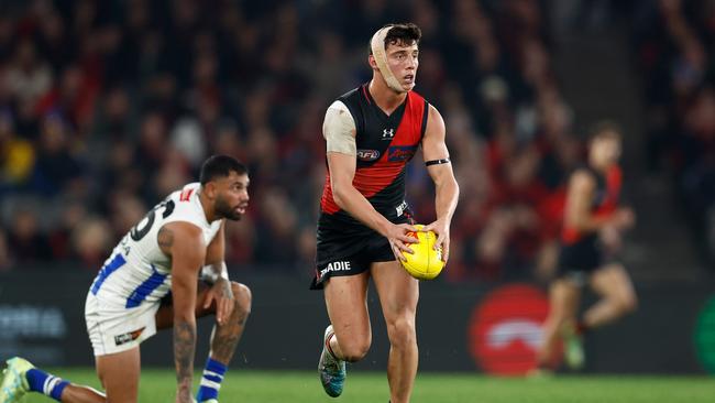 Jye Caldwell finished with 27 disposals against the Roos. Picture: Michael Willson/AFL Photos