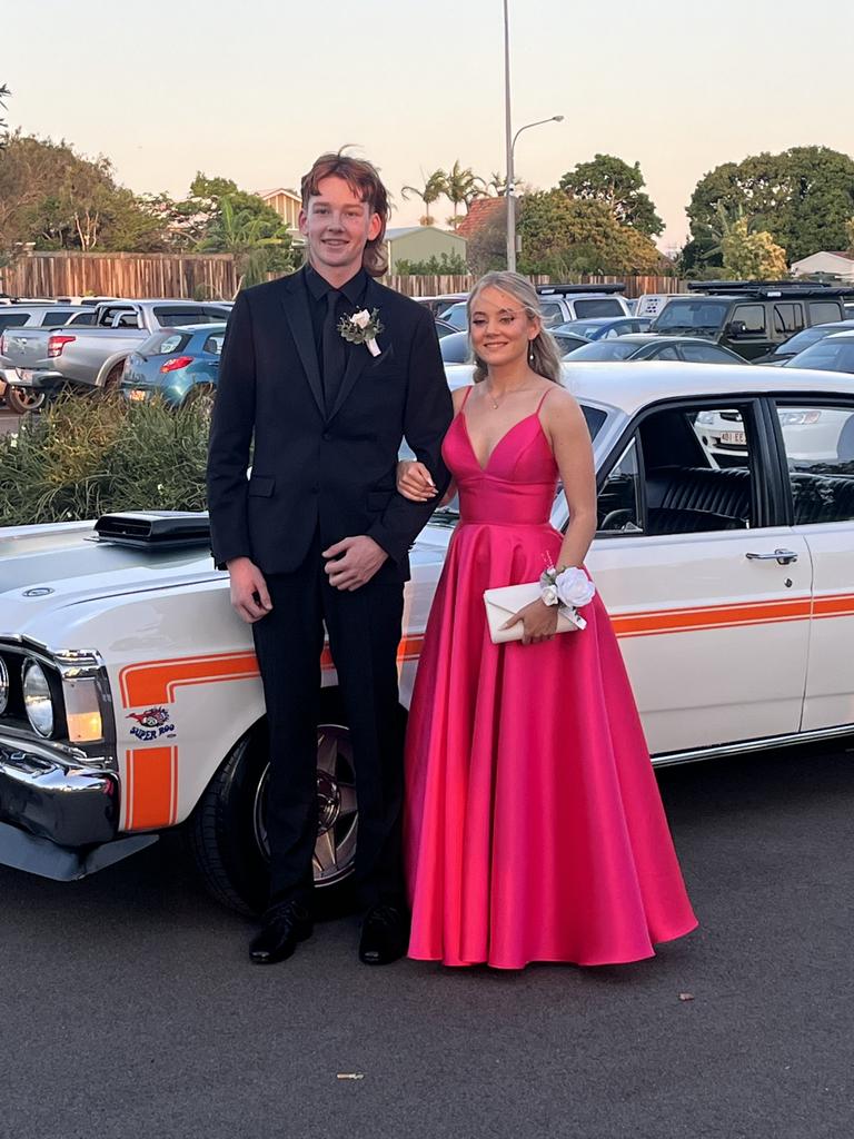 Curtis Farrell and Sidney Kerr at the Aldridge State High School formal.