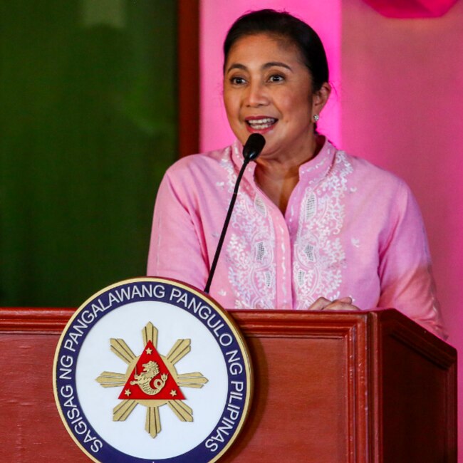 Pink queen Leni Robredo.