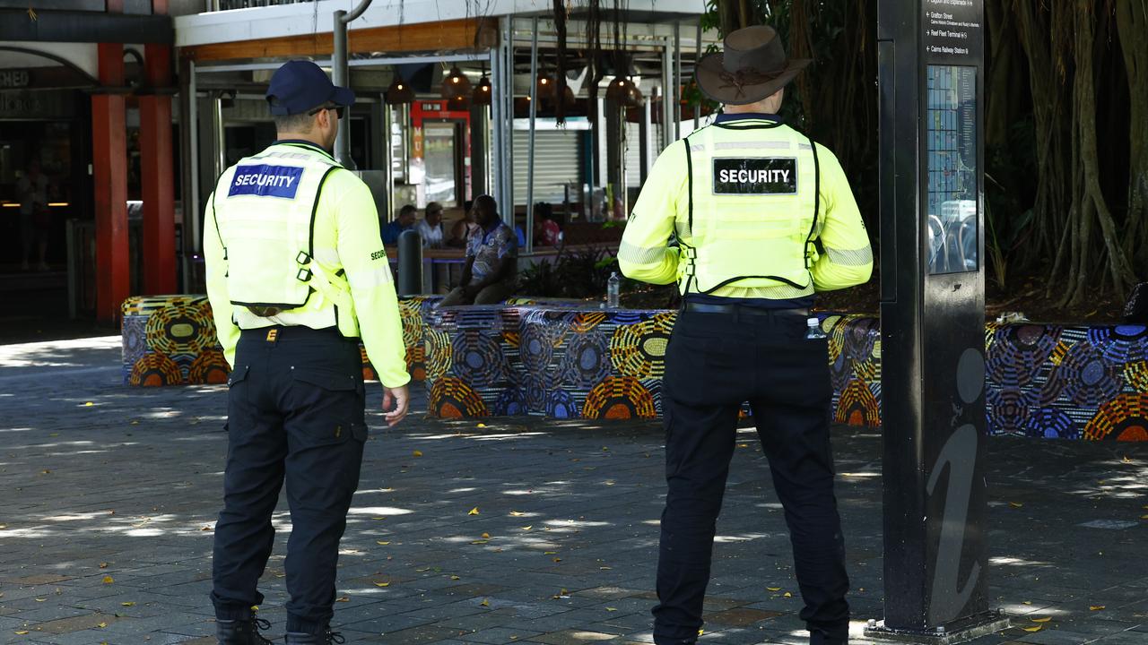 Cairns Regional Council security officers do not patrol the waterfront dining precinct as its Ports North managed land. Picture: Brendan Radke