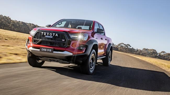 The Toyota HiLux overtook Ford’s Ranger to top the charts last month.