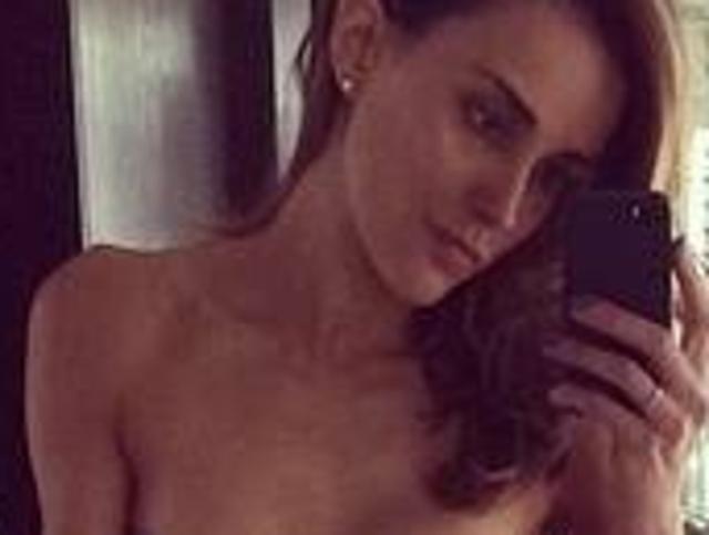 Rebecca Judd has been criticised for this instagram photo of her tiny frame.