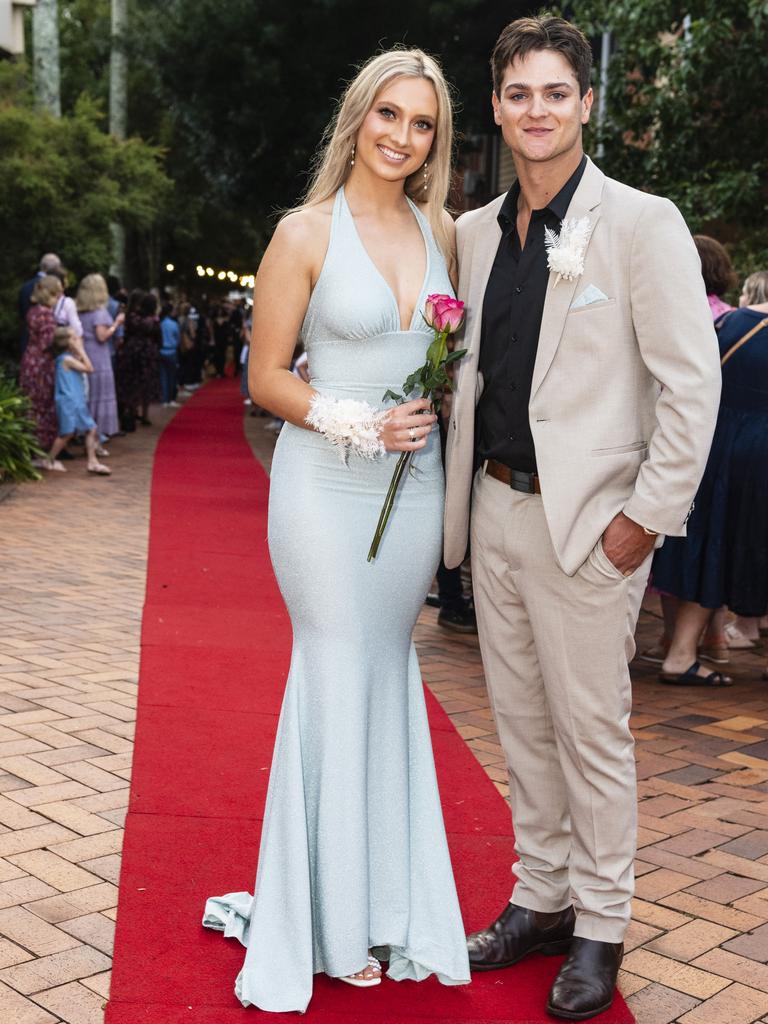 Summer IAnson and Liam Coverdale at Fairholme College formal, Wednesday, March 29, 2023. Picture: Kevin Farmer