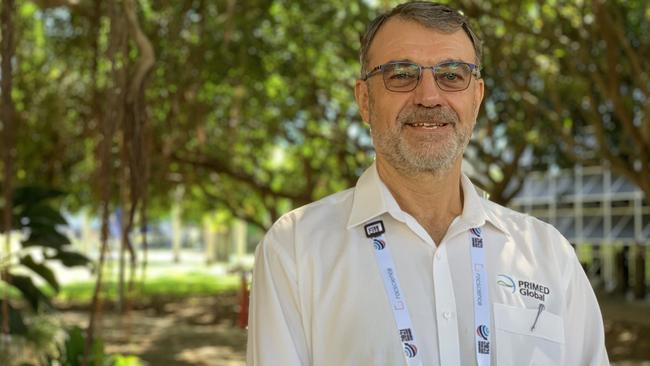 Geologist David Green spoke at the Bowen Basin Symposium at the MECC, saying coal has a long and exciting future. Picture: Duncan Evans