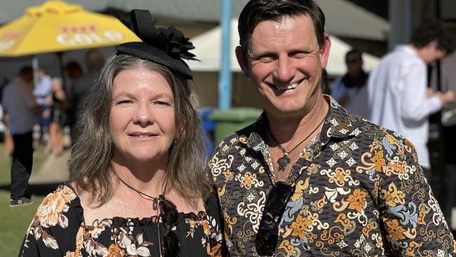 Charlotte Flenady and Shane Brazell at the Gympie Races on June 15, 2024.