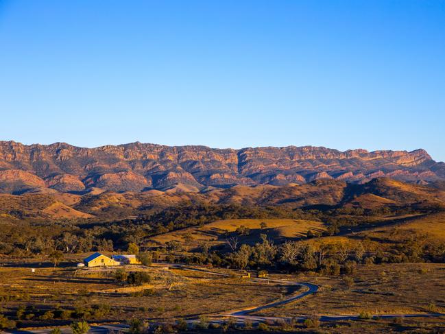 The Flinders Ranges in South Australia... ‘I often go there on painting expeditions’. Pictured, Arkaba Homestead.