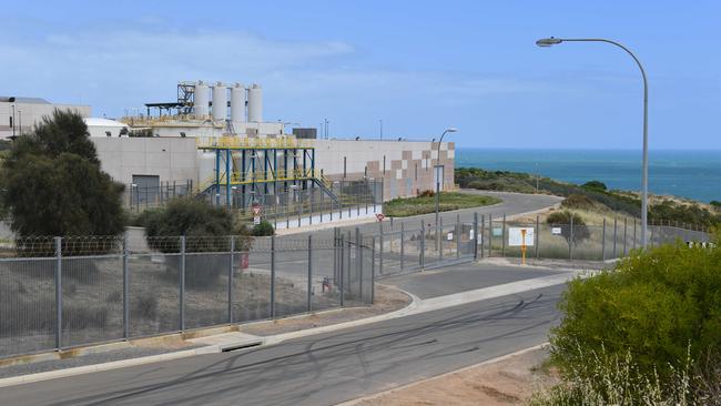 Adelaide desalination plant photograph at Lonsdale. Picture: File