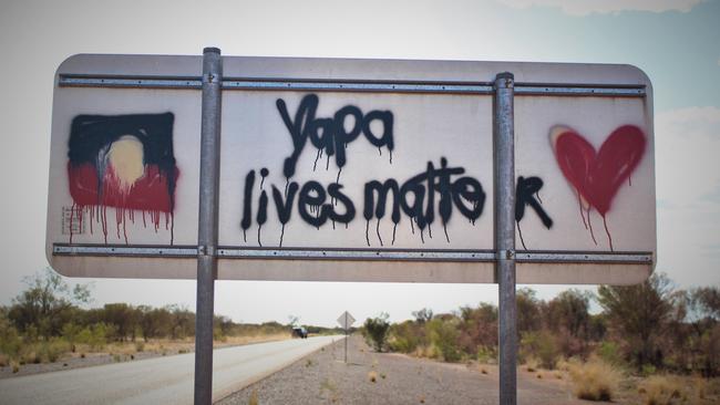 Parumpurru Committee of Yuendumu Community member Bruno Willson says racist text exchanges between servicing officer were ‘disgusting but not surprising’. Picture: Jason Walls