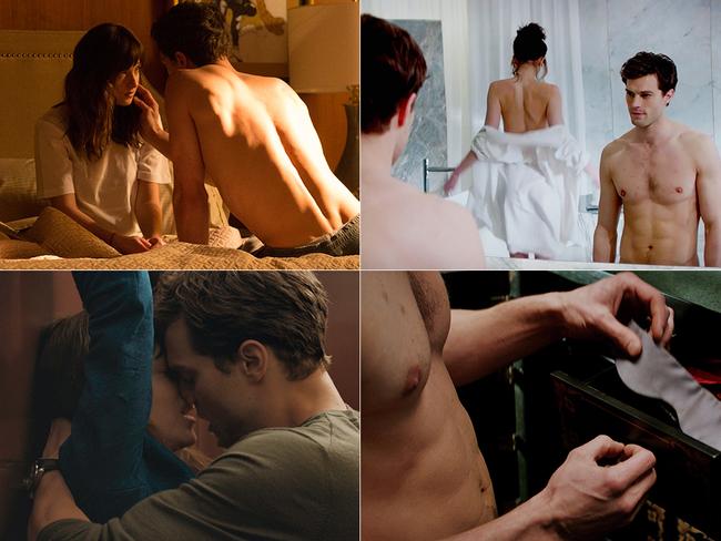 FIFTY Shades of Grey is just the latest Hollywood blockbuster to set our hearts racing with its sexual content and explicit scenes. Check out more of the silver screen’s hottest love-scenes through time. Pictures: Universal