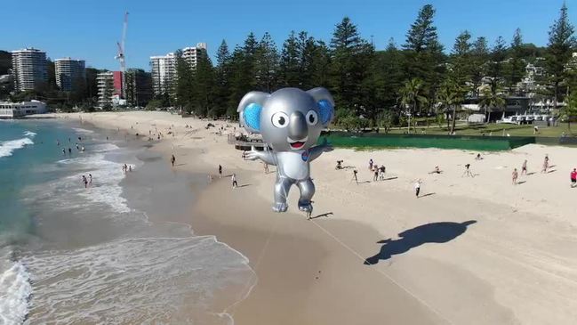 Gold Coast Beach Parade mascot Burleigh the baby koala