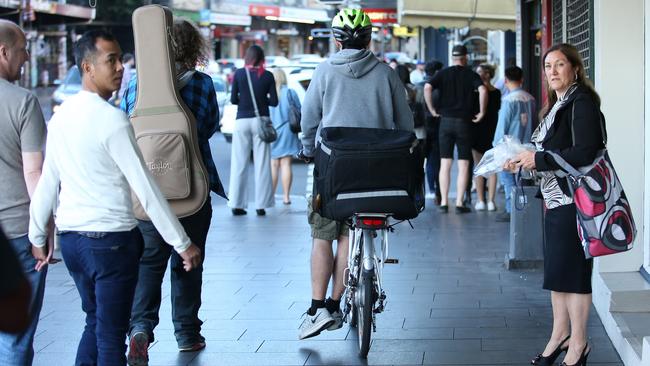 Cycling on online footpaths