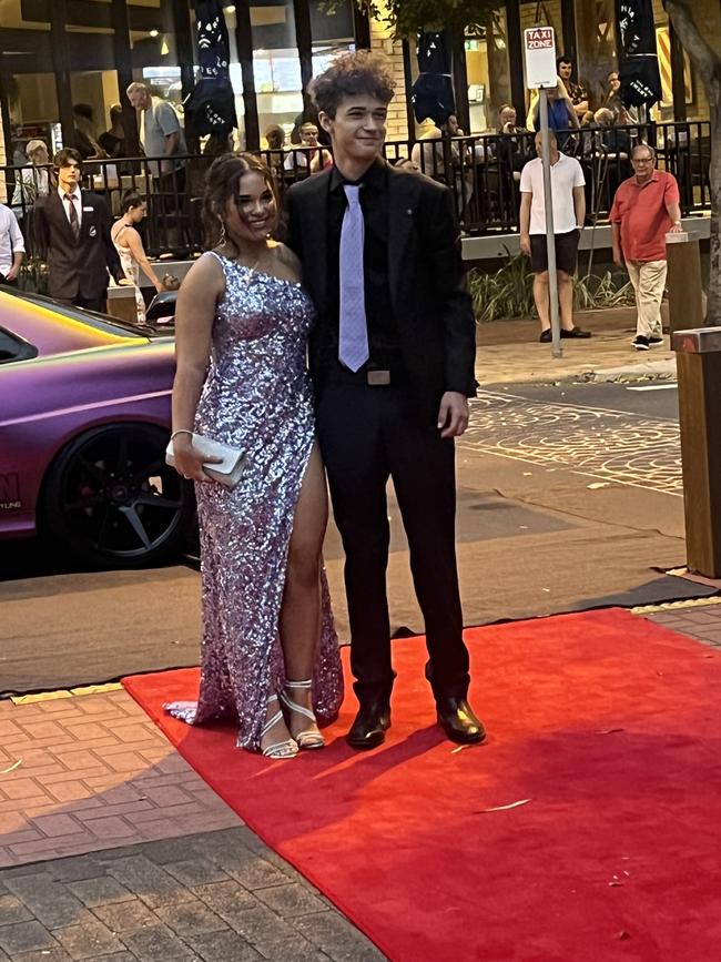 The students of Urangan State High School arrive at their formal.