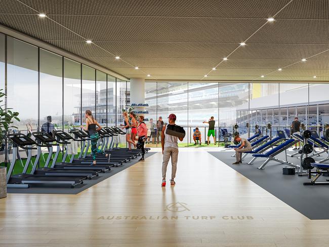 The proposed racetrack upgrades could include new gyms Picture: ATC