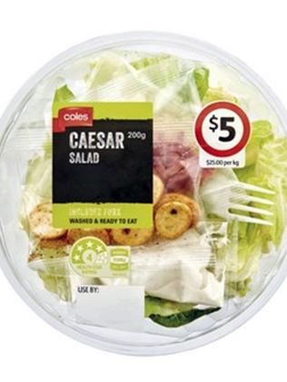 Zoe bought the popular salad from her local Coles store in the Lake Macquarie region of NSW. Picture: Caters News