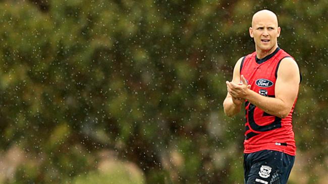 Geelong hopes Gary Ablett’s ageing body holds up. Picture: Alison Wynd