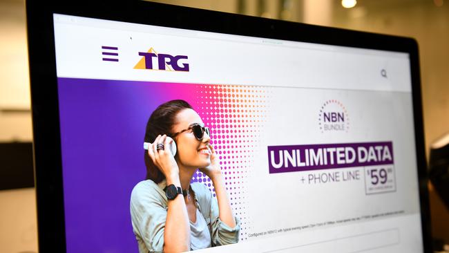 TPG Telecom is searching for ways to reduce debt and fund capital spending. Picture: Dan Himbrechts, AAP