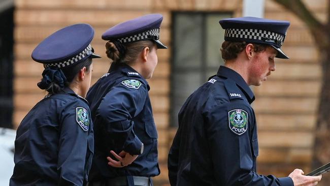 Assaults on police officers spiked by 41 per cent from 426 in November in 2022 to 600 in November 2023. Picture: NCA NewsWire/Naomi Jellicoe