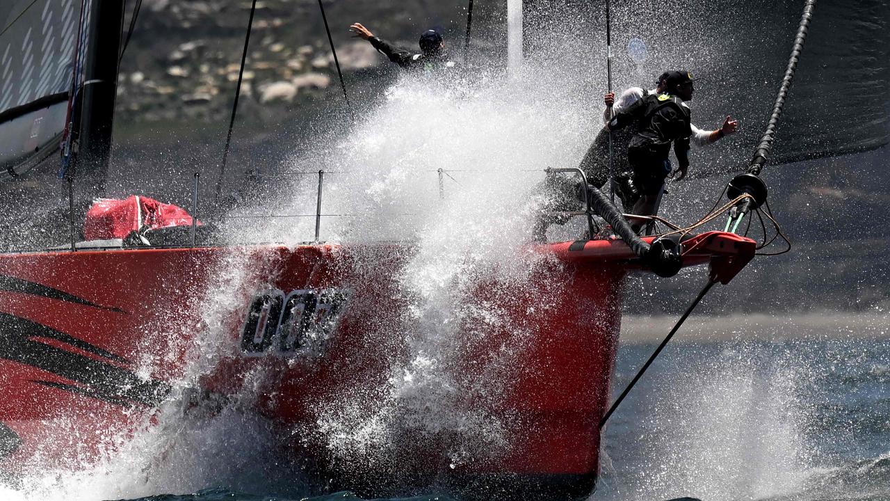 Master Lock Comanche racing in a leadup event to the Sydney to Hobart.