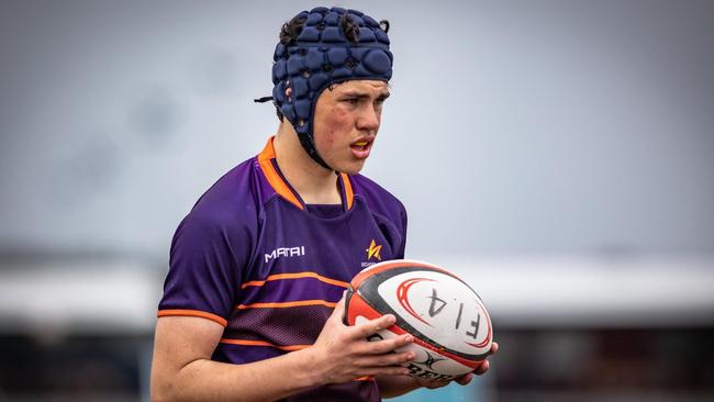 William Graham in action for the Sunshine Coast at the U15s Queensland Schools State Champs. Picture: Brendan Hertel/QRU