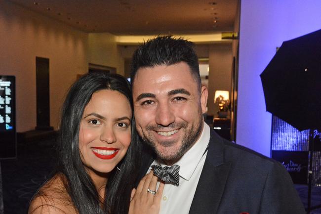 Catherine Ayad and Johnny Bueti at Gold Coast Business Excellence Awards at The Star Gold Coast. Pic: Regina King