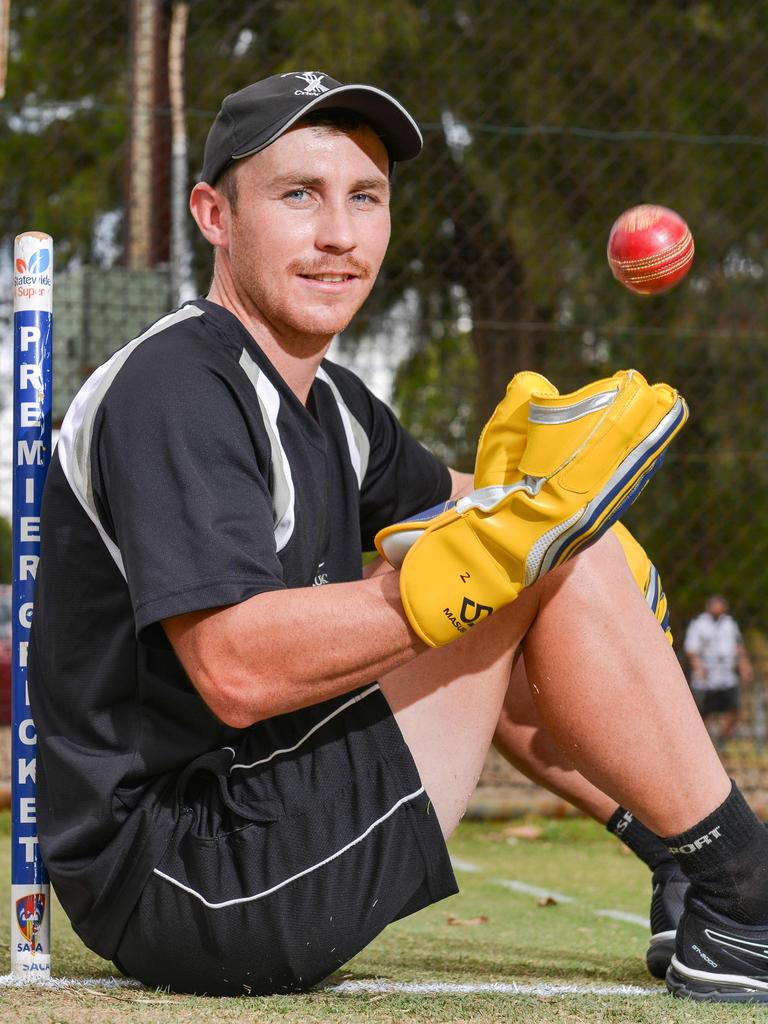 Port Adelaide wicketkeeper-batsman Isaac Conway ranks eighth in Adelaide’s leading run scorers with 285 this season for the Magpies in Premier Cricket. Picture: Brenton Edwards