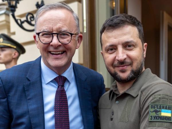 Australian Prime Minister Anthony Albanese meets with Ukraine President Zelensky. Posted July 4, 2022. Picture: X @AlboMP