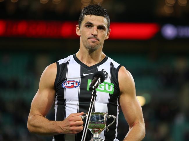 Pendlebury wants to finish his career at Collingwood. (Photo: Jason McCawley/AFL Photos/via Getty Images)