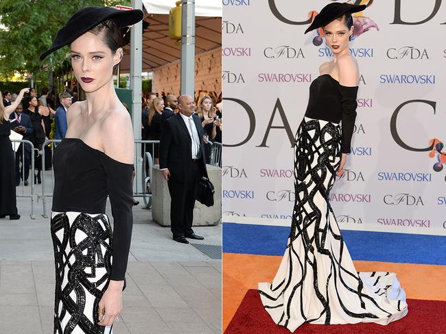 Coco Rocha arrives at the 2014 CFDA Awards. Picture: Getty