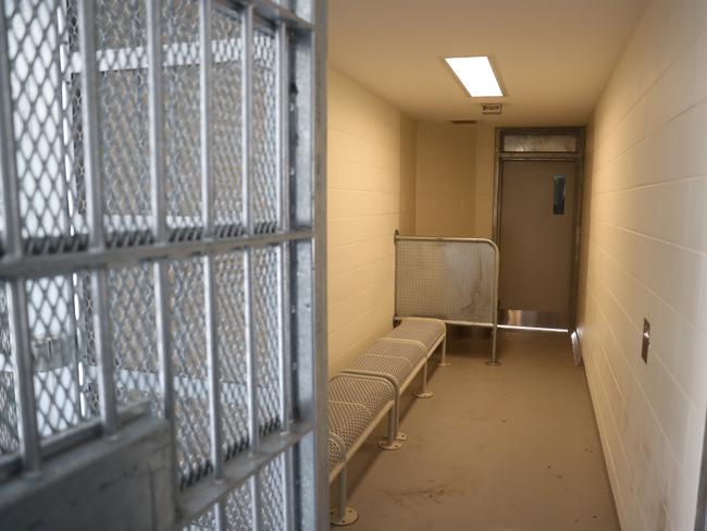 An inmate holding cell inside Parklea prison. Picture: Tim Hunter.