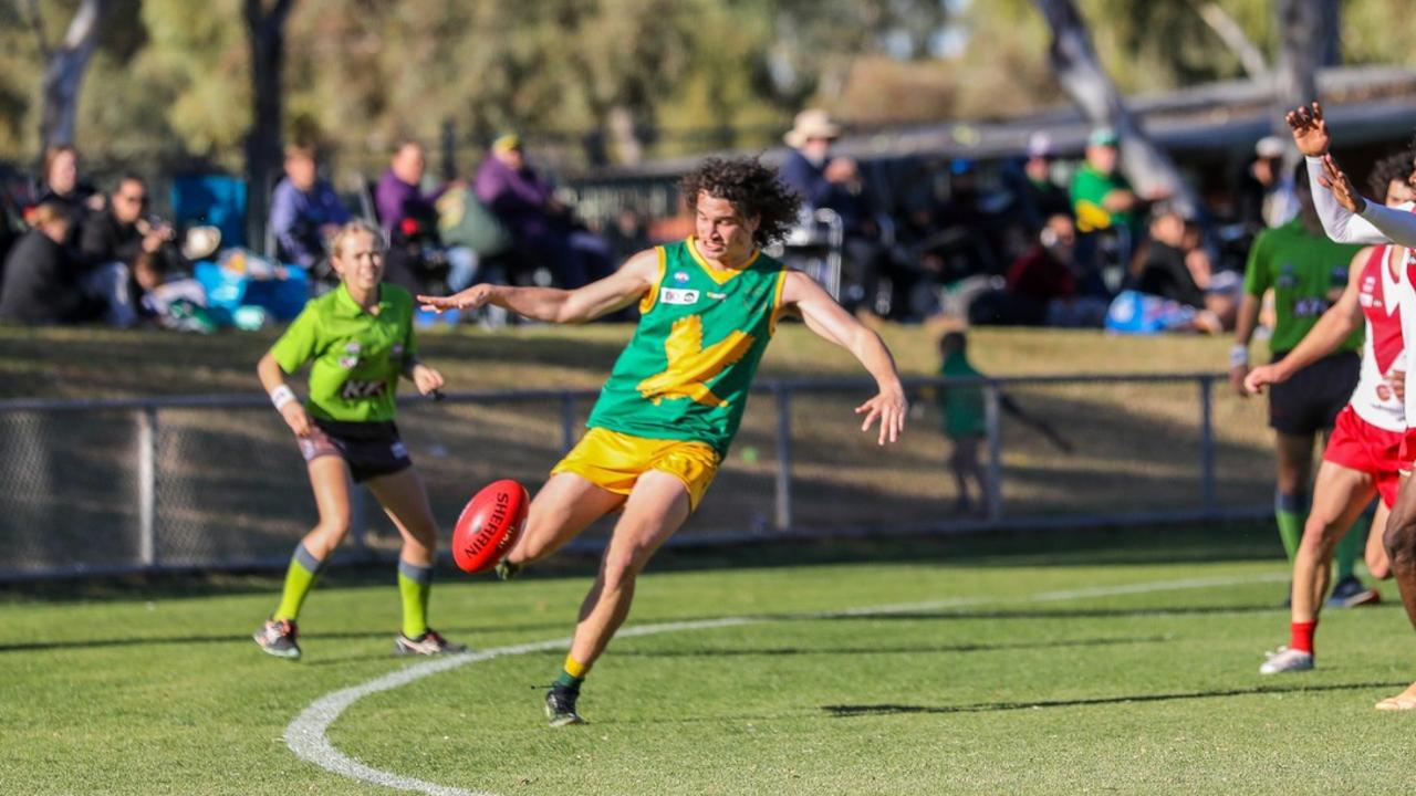 Jackson Cole is one of the league’s rising stars. Picture: Charlie Lowson / AFLNT