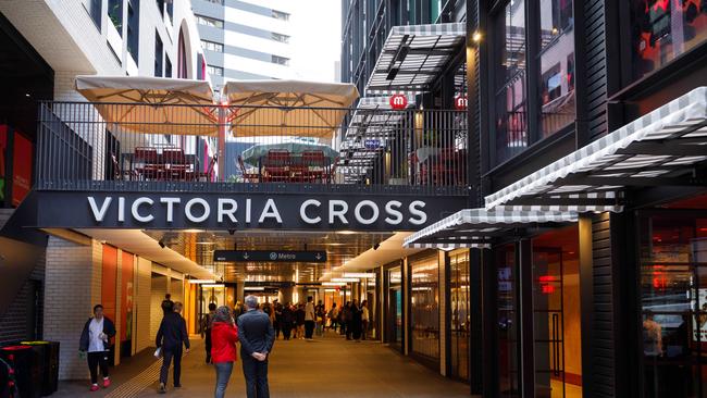 The Victoria Cross Metro station in North Sydney. Picture: NewsWire/Max Mason-Hubers