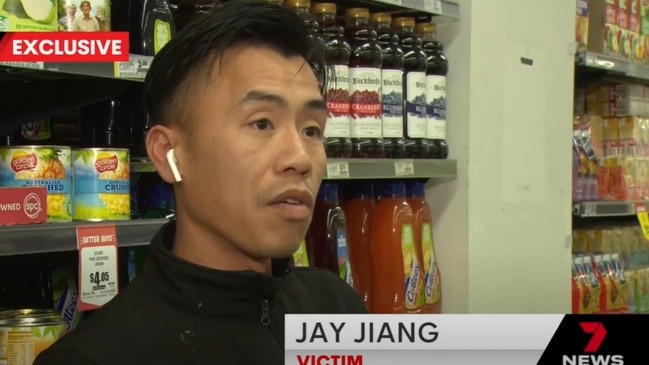 Mr Jiang said he did not feel safe anymore after the attack. Picture: 7NEWS