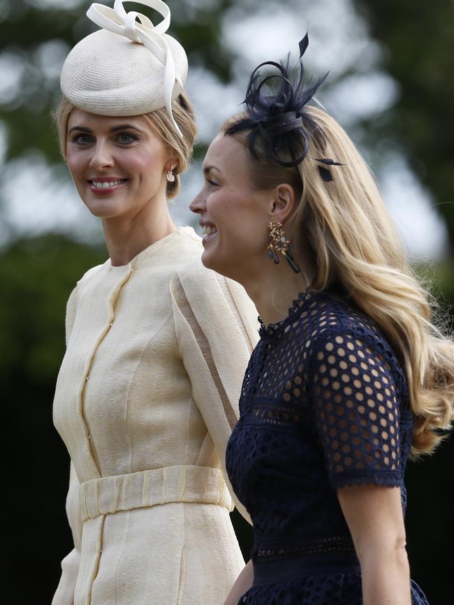 James Middleton’s partner Donna Air arrives. Picture: Kirsty Wigglesworth