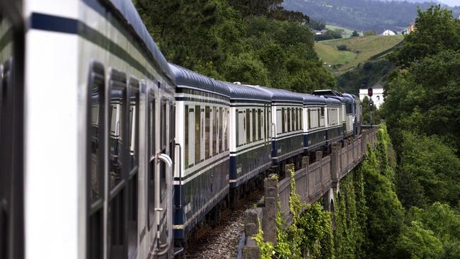 El Transcantabrico travelling across northern Spain. Picture: Getty Images