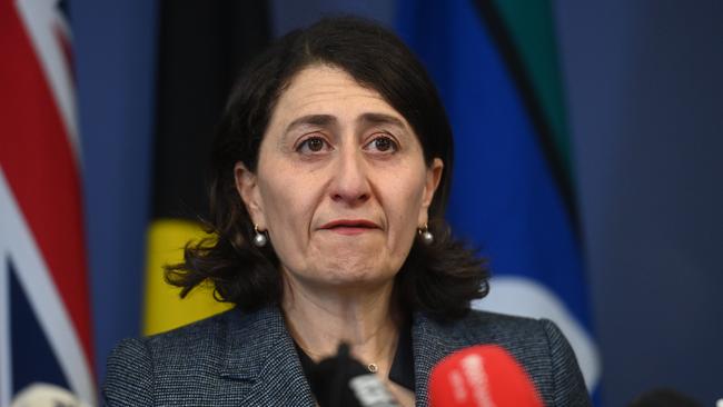 Gladys Berejiklian said she had ‘no option’ but to resign. Picture: NCA NewsWire / Jeremy Piper