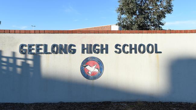 The Geelong High School was locked down on Friday.