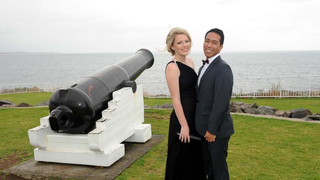 St Patrick’s College, Campbelltown year 12 students celebrating their formal in Wollongong in 2012.