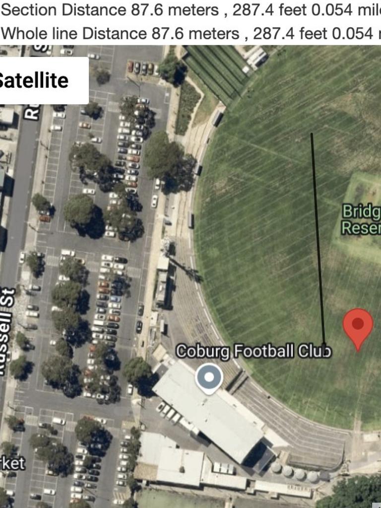 One fan wanted to work out the distance.