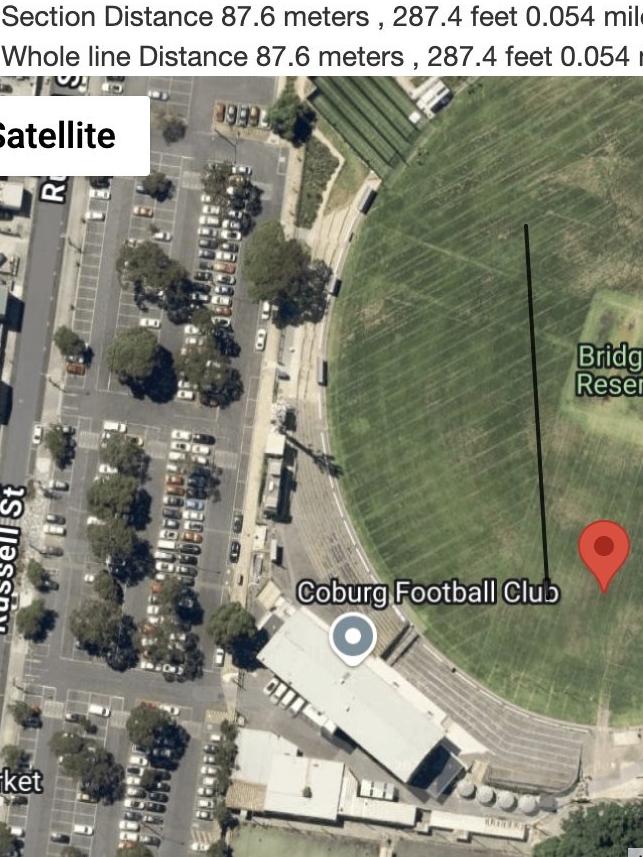 One fan wanted to work out the distance.