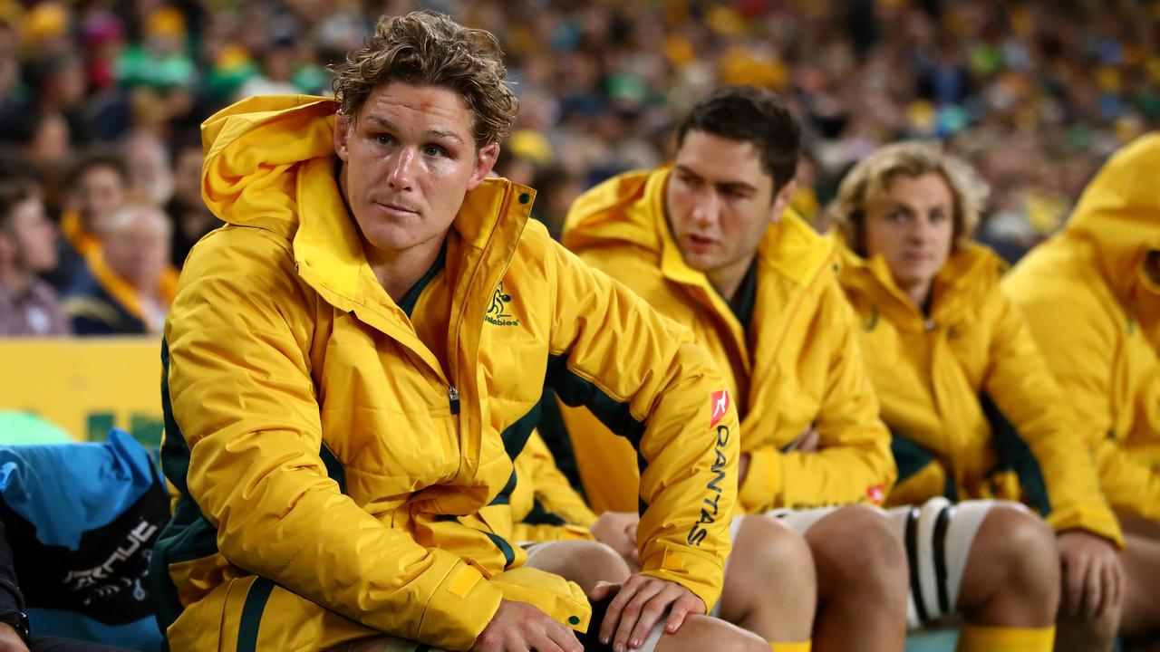 Michael Hooper will miss the next month of Super Rugby because of a hamstring injury.