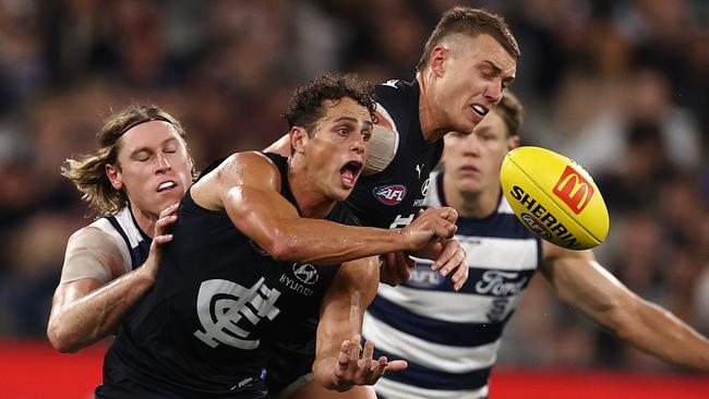 Ed Curnow has retired after 221 AFL games. Picture: Michael Klein