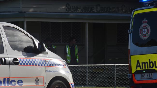 Photos from the scene of a crash at the intersection of Walker and Maryborough Sts, Bundaberg.