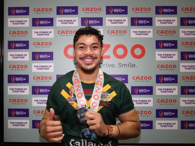 Nanai was awarded the player of the match medal in the game against Italy at the World Cup. Picture: Jan Kruger/Getty Images for RLWC