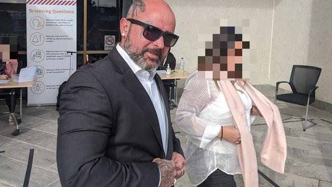 Former Bandidos Motorcycle Club bikie Malcolm Patrick Vaughan, 43, was fined $600 for possessing knuckledusters and wearing tracksuit pants with a club logo (a prohibited item) in Beenleigh on March 10. No convictions were recorded. Picture: Alex Treacy