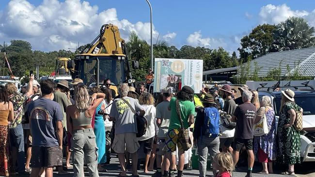 Boiling point at Wallum development site, Brunswick Heads. Picture: Save Wallum group/Facebook