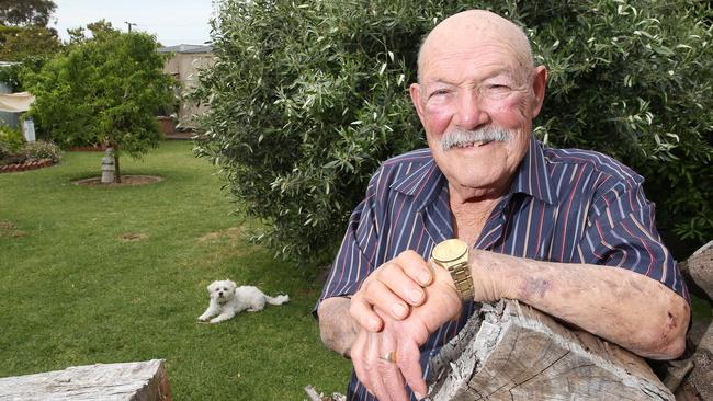 Richmond resident Alfred Ellul is glad a funding agreement has finally been signed to prevent his and other houses flooding in the area. Picture: Stephen Laffer