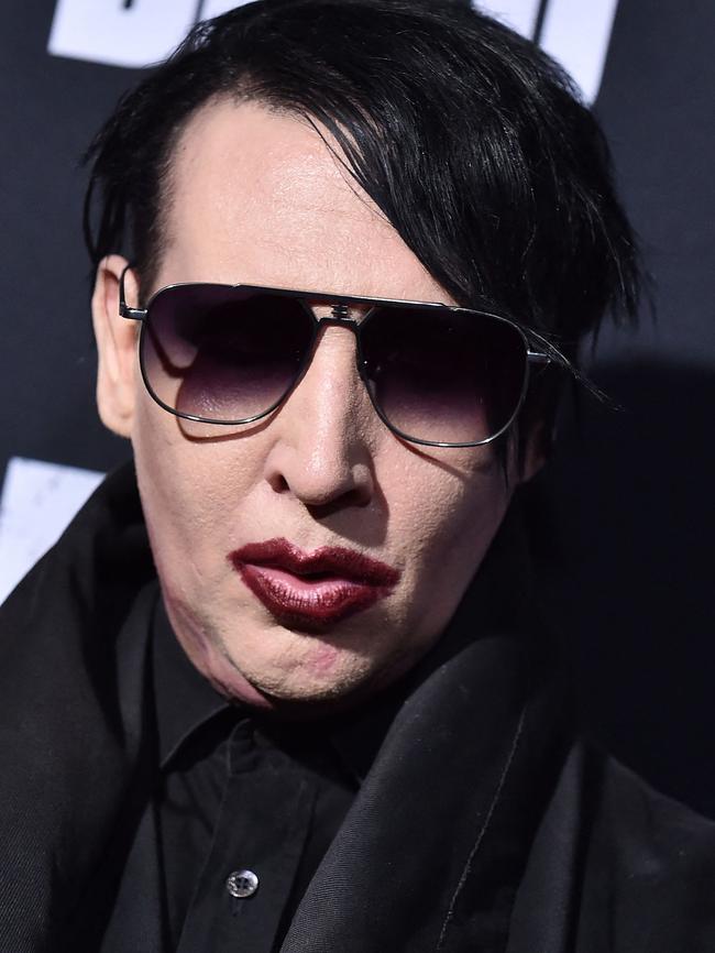 Any mention of Marilyn Manson was barred from the trial. Picture: AFP.