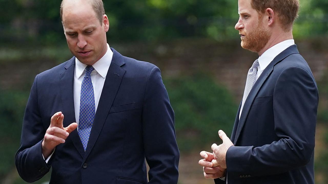 Harry’s fiddling with his wedding ring was a ‘self-comfort gesture,’ according to one expert. Picture: Yui Mok/AFP