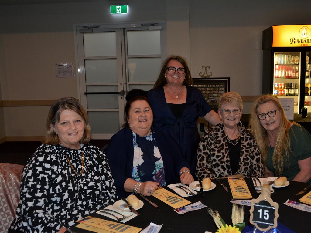 Lesly, Kelly, Leanne Cynthia and Leonie looking lovely at Warwick's Coppers Ball charity event on Saturday night.